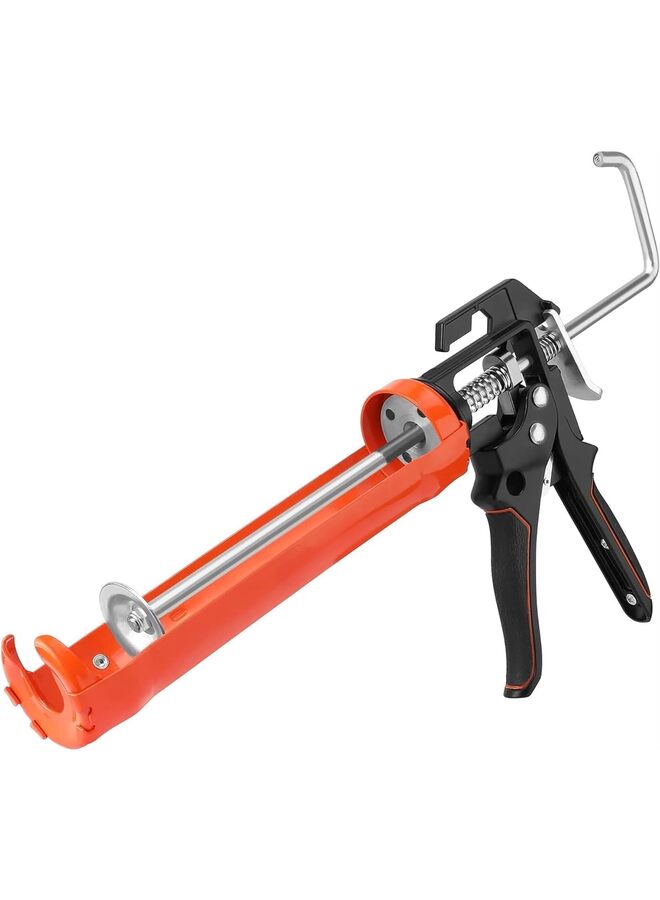 يُسلِّم مسدس سيليكون مانع للتسرب، مثالي للتسريب/التعبئة/الإغلاق، بمقبض مريح وقضيب حديدي أملس، مناسب للبلاط وفواصل النوافذ، نسبة دفع 8:1 - Image 1